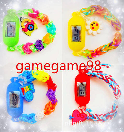 Digital colourful loombands loom bands watches
