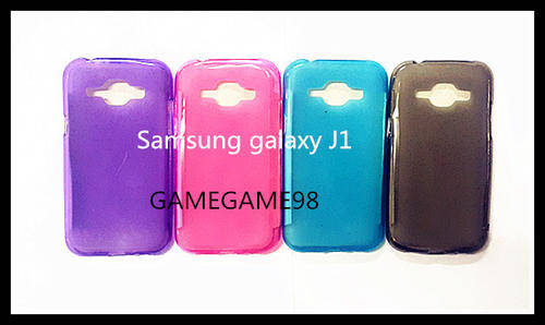Translucence TPU Gel  Skin Protective Case FOR Samsung galaxy J1 with Free screen guard