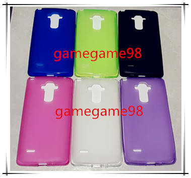 Translucence TPU Gel Rubber  Protective Case for LG G4 STYLUS with tempered glass