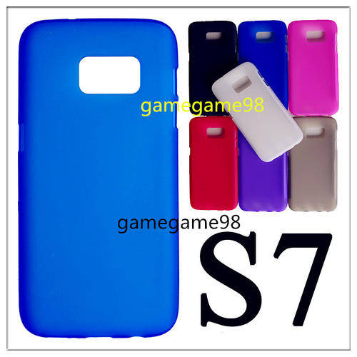 Translucence TPU Gel Rubber  Protective Case for Samsung Galaxy S7 G930 WITH TEMPERED GLASS