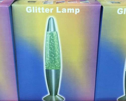Glitter lava lamp