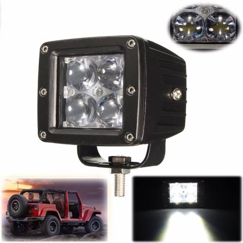 12W 4D LED Work Light Floodlight For SUV Truck Car Motorcycle