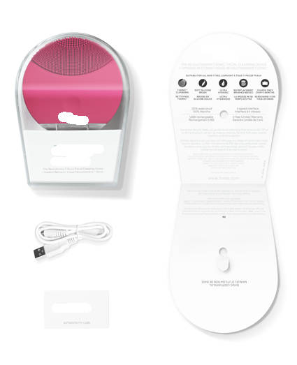 LINA  Electric Massage Silicone Facial Cleansing Brush Device