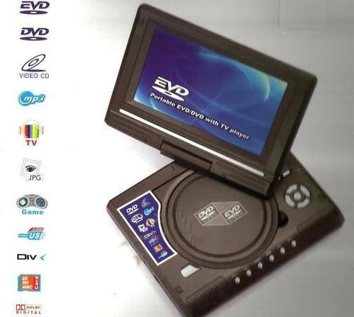 9.8" Portable DVD player with TV Player, Card reader / USB Game with remote
