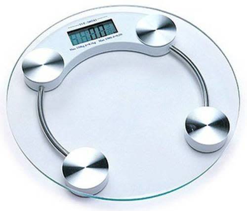 Tempered Glass Digital Round Scale Body Weighting Weight Scale