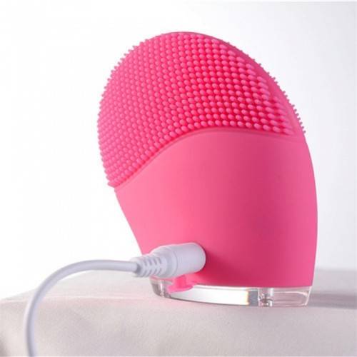 Electric Facial Cleanser, Vibratory Massage Silicone Brush Soft Pore Cleaning Tool