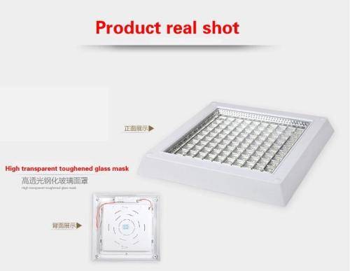 Modern Fashion 9W High Power Led Kitchen Lamp 100Leds Size260*260Mm Led Ceiling Light