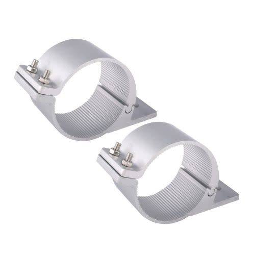 Clamp Light Bar Bullbar Mount 76-81mm Silver