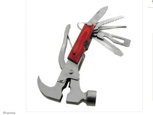 Multi-function Hammer / Camping Tool 8 In 1 Multi-utility Hammer Tool Kit Set