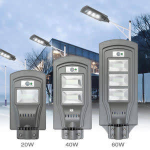 60W Solar Street Light SMD LED Outdoor Garden Pathway Parking Lot Light