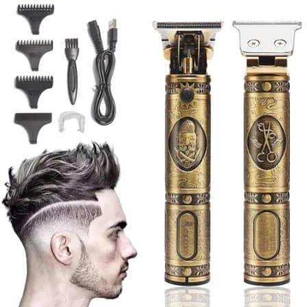 USB Rechargeable Baldheaded Hair Clipper Electric Hair Trimmer Cordless Shaver Trimmer 0mm Men Barbe