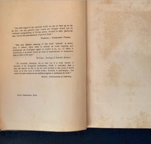 Origins of Species by C. Darwin, 1901 First Edition