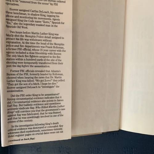Who Killed Martin Luther King by James Earl Ray, First Edition  The true story.