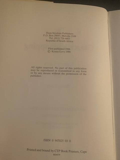 The Glazer Kidnapping, Signed copy, by Kenny Levy with Barry Levy