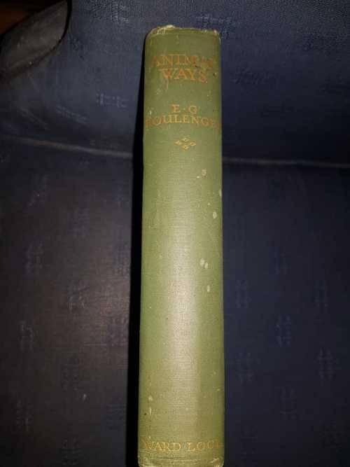 Animal Ways, First Edition, by E.G. Boulenger, 1953 First Edition