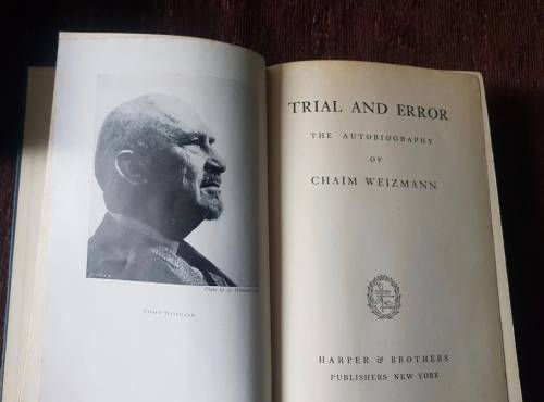Trial and Error, First Edition by Chaim Weizmann, 1949