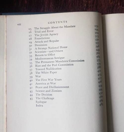Trial and Error, First Edition by Chaim Weizmann, 1949