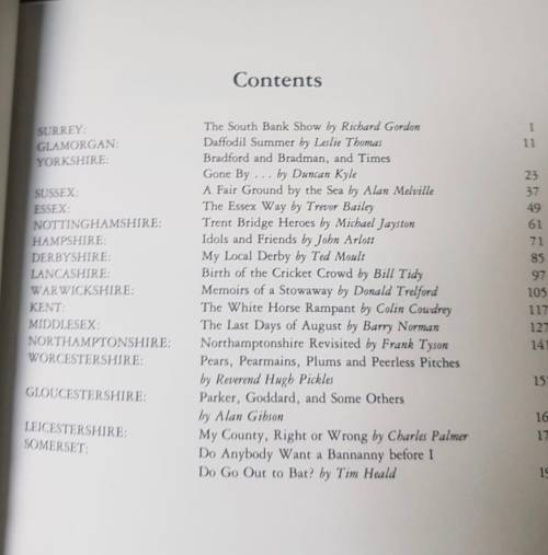 County Champions, First Edition by