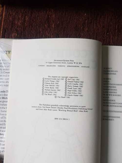 County Champions, First Edition by