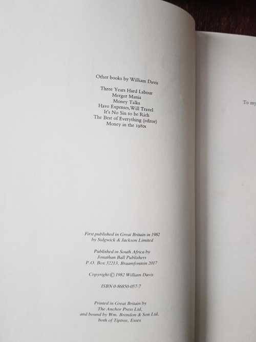The Rich, First Edition by William Davis