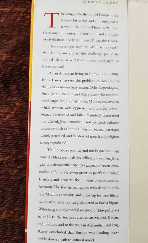 While Europe Slept, First Edition by Bruce Bawer