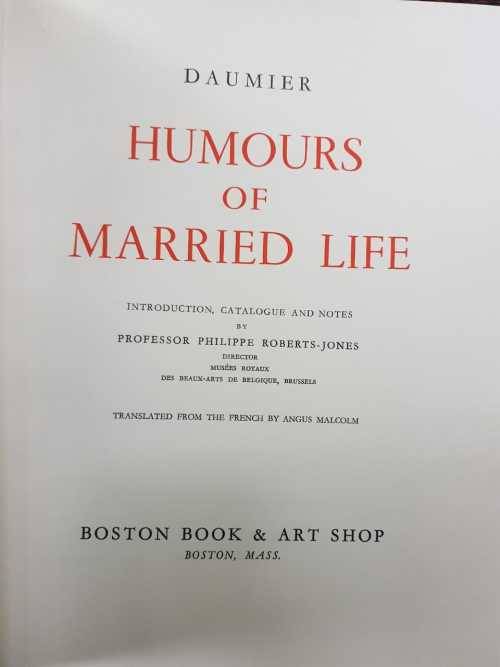 Humours of Married Life By Honoré Daumier 1968