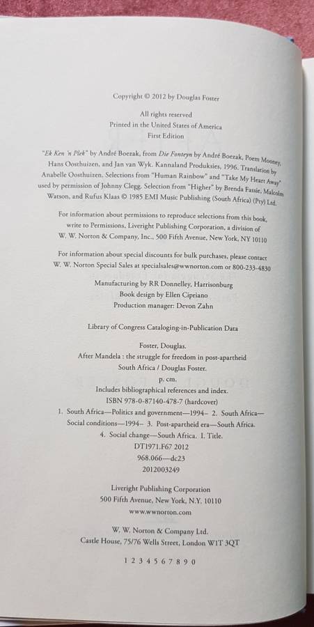 AFTER MANDELA by Douglas Foster