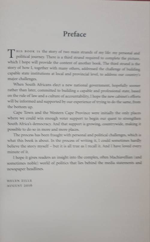 NOT WITHOUT A FIGHT HELEN ZILLE SIGNED