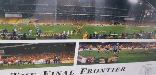 Wallabies v Lions  THE FINAL FRONTIER LIMITED EDITION NO 117 Certificate of Limitation Signed RUGBY