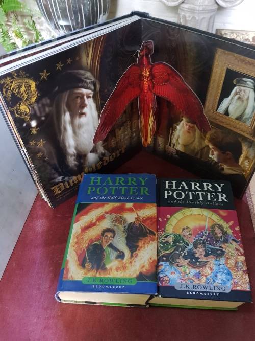 Harry Potter and the Half Blood Prince AND Deathly Hallows AND PopUp Book(half blood Prince)