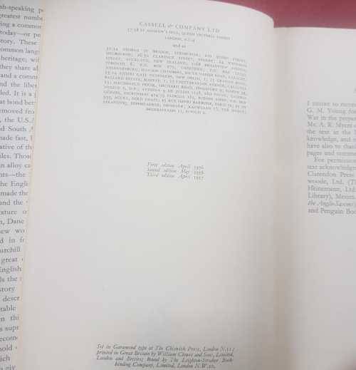 Churchill History of the English speaking people AND Indispensable