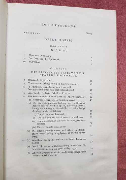 Rare Die Apartheidsgedagte by N. J. Rhoodie and H. J. Venter