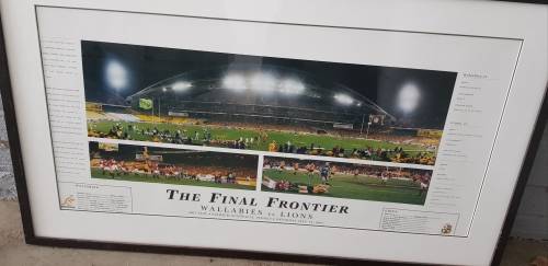 Wallabies v Lions  THE FINAL FRONTIER LIMITED EDITION NO 117 Certificate of Limitation Signed RUGBY