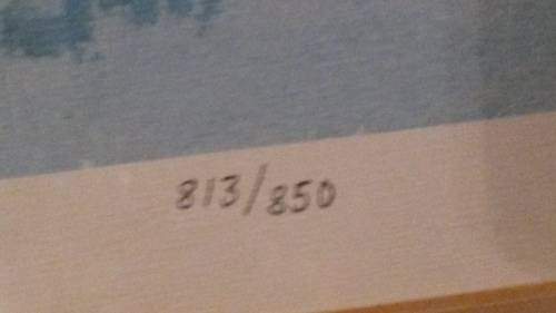 DOUGLAS TREASURE Litho Print Number 813 out of 850