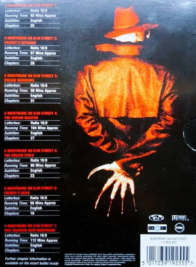 DVD Nightmare On Elm Street 7 Discs DVD