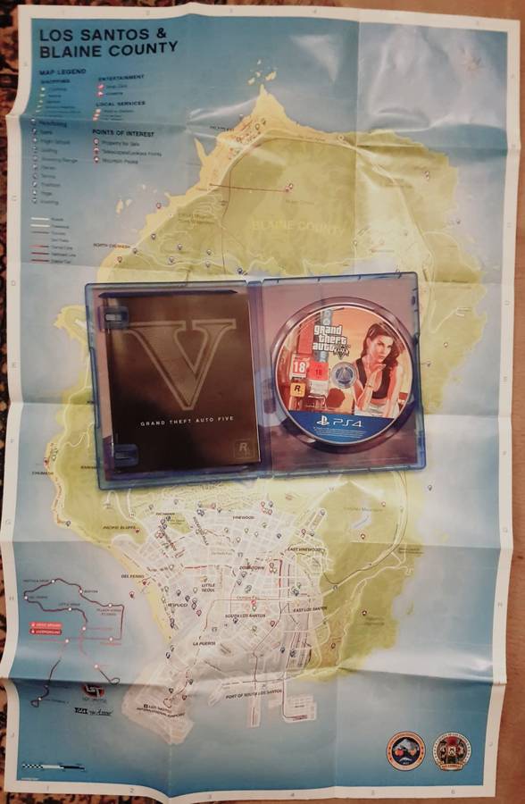 GRAND THEFT AUTO PS4 MAP PS4 GRAND THEFT AUTO PS4