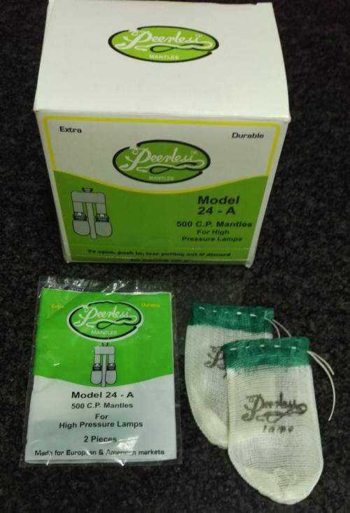 Coleman Lamp:  Peerless 24A Mantles for all Small Single Mantle lamps and lanterns