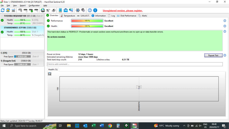 Seagate 6TB 3.5`External Hard Drive