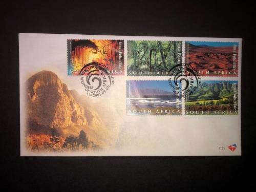South Africa FDC 7.26 and 7.27 Natural Wonders
