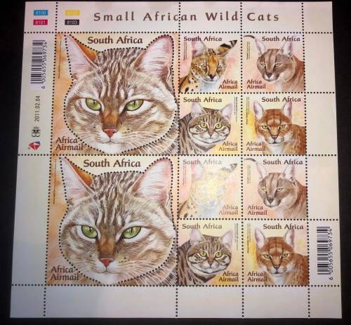 South Africa 2011 African Wild Cats, Full sheet