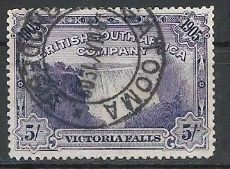 BSAC 1905 Victoria Falls 5/- Used