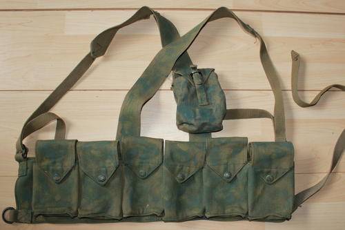 Rhodesian chest webbing - 6 pouch FN 20 round mags. Made by Fareday and sons, Salisbury.