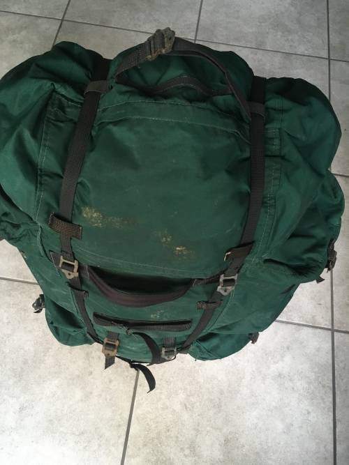 Rhodesian SAS bergen with parachute harness attachments