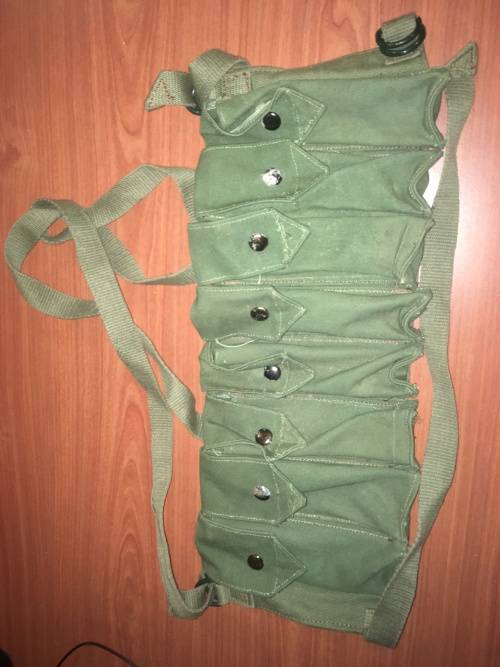 Rhodesian Army chest webbing, Fereday & Sons. 8 Uzi Mag's