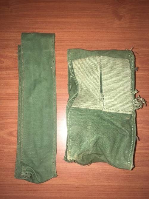 Rhodesian Army webbing pouches. Some British made. Some Fereday & Sons made