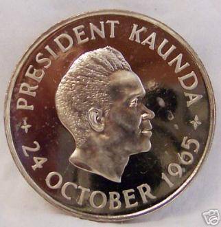 3 x ZAMBIA 5 SHILLINGS 1965 INDEPENDENCE COMMEMORATIVE LIMITED  COPPER-NICKEL PROOF COIN