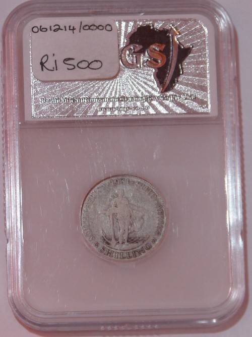 1931 1 Shilling F10 SANGS (Scarce coin)