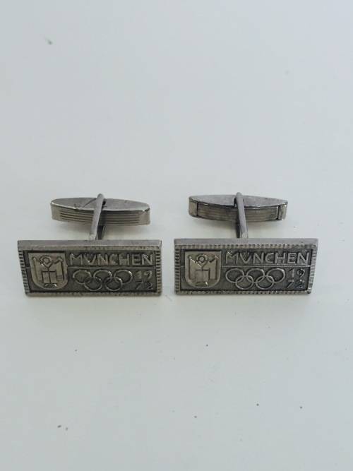 RARE Vintage 1972 Munich Olympic Games Cufflinks