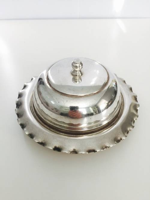 Vintage Silver Plated Butter Dish