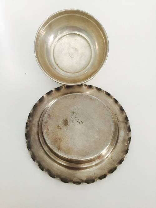 Vintage Silver Plated Butter Dish